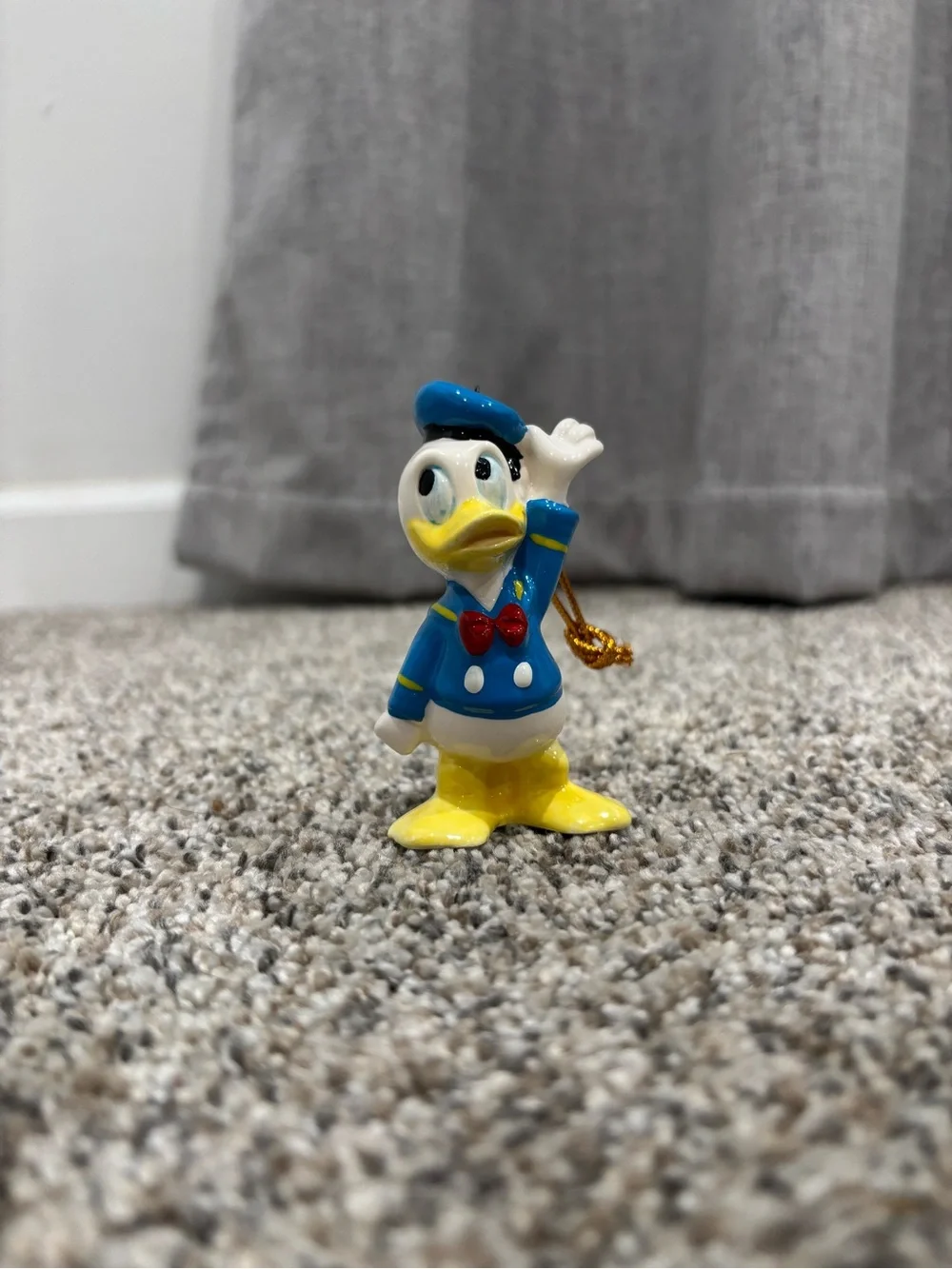 Vintage Disney Donald Duck Christmas Ornament Made in Malaysia Collectible